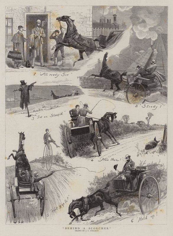 Derrière un coureur - John Charles Dollman