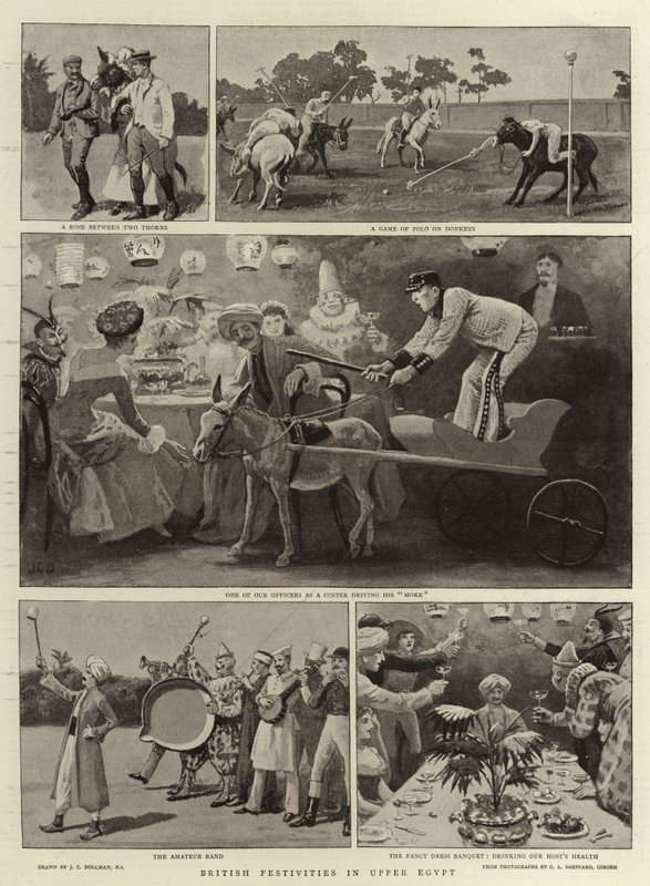 Festivités britanniques en Haute-Égypte - John Charles Dollman
