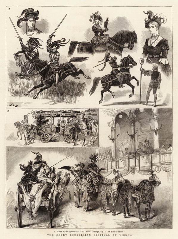 Le Festival Équestre de la Cour à Vienne - John Charles Dollman