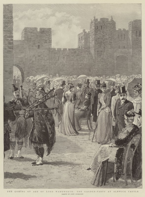 La majorité de Lord Warkworth, la garden-party au château d