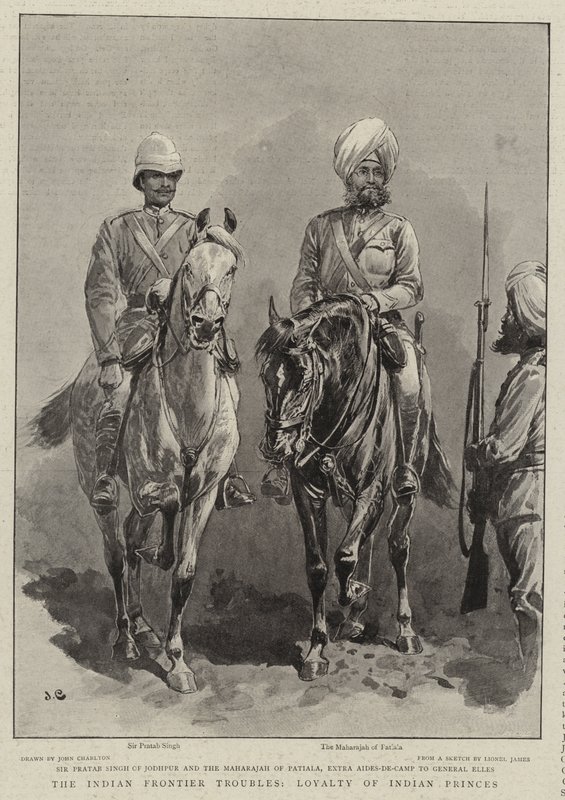 Les troubles à la frontière indienne, loyauté des princes indiens - John Charlton