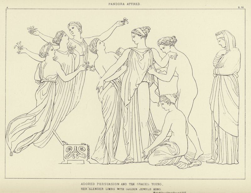 Pandora habillée - John Flaxman