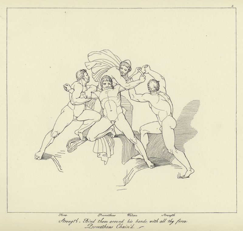Prométhée enchaîné - John Flaxman