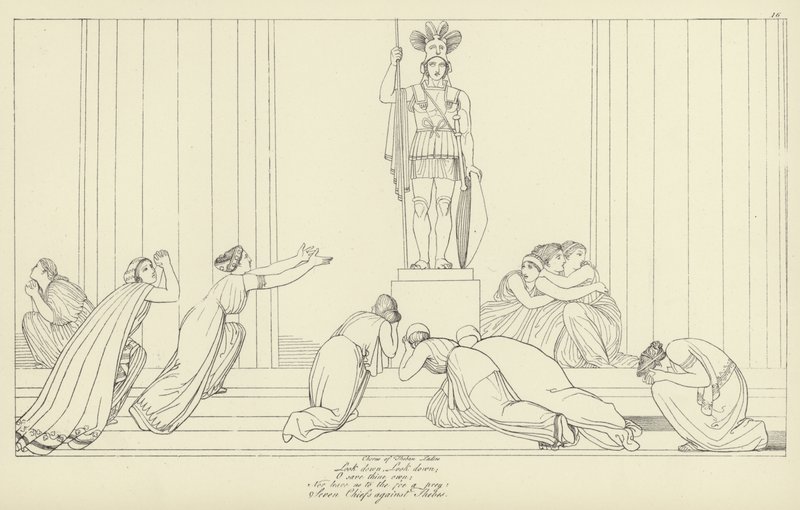Les Sept Chefs contre Thèbes - John Flaxman
