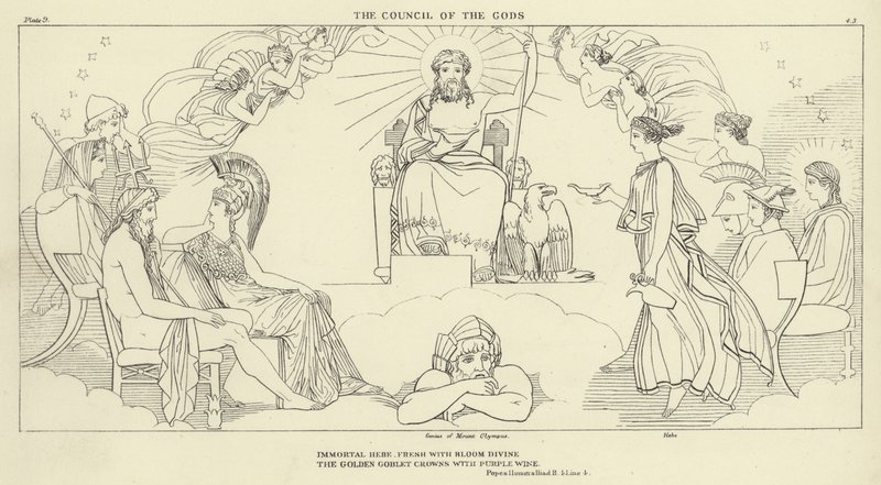 Le Conseil des Dieux - John Flaxman