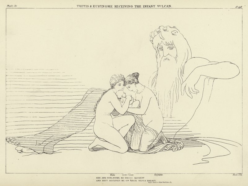 Thétis et Eurynome recevant l