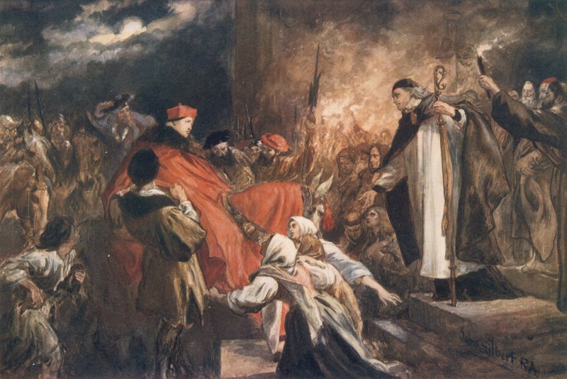 Arrivée du Cardinal Wolsey à l