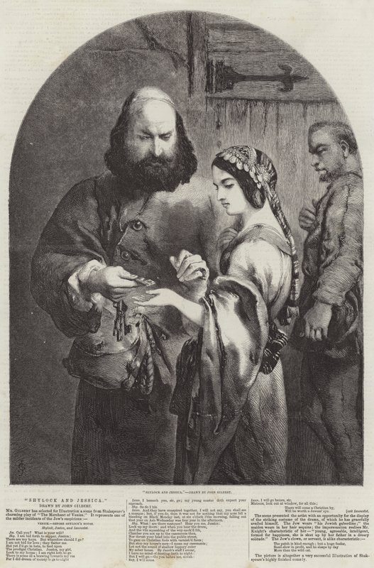 Shylock et Jessica - John Gilbert