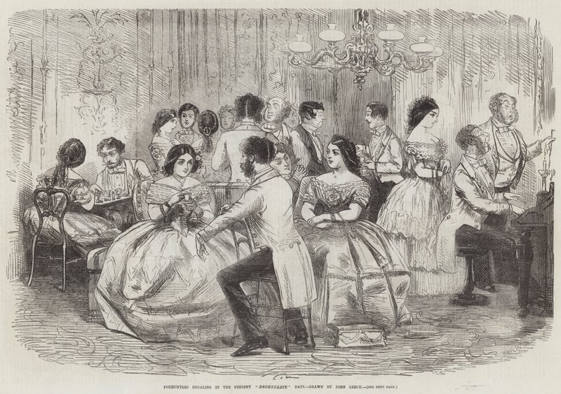 Chasseurs de renards se régalant dans les jours dégénérés actuels - John Leech