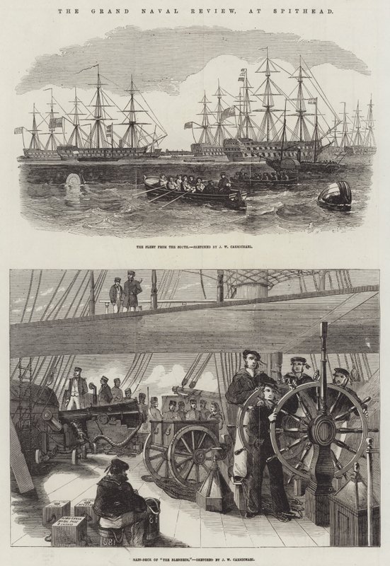 La Grande Revue Navale, à Spithead - John Wilson Carmichael