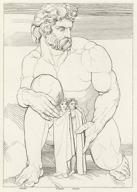Les Géants, Enfer, Chant 31 (gravure) - John (after) Flaxman
