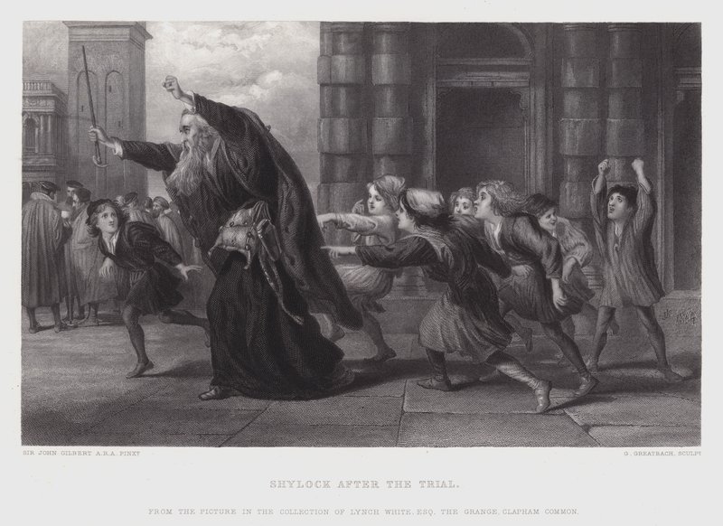 Shylock après le procès - John (after) Gilbert
