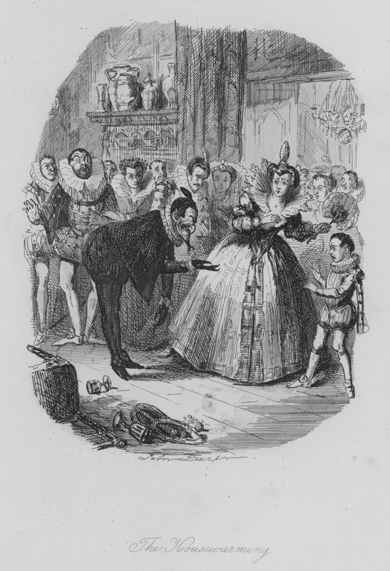 La Pendaison de crémaillère (gravure) - John (after) Leech