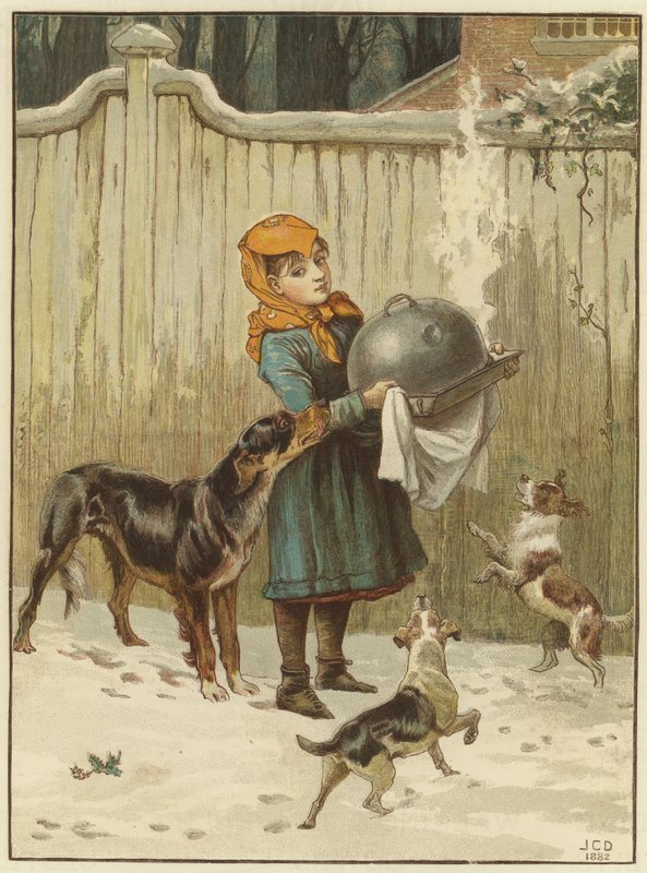 Le dîner de Noël en danger - John Charles Dollman