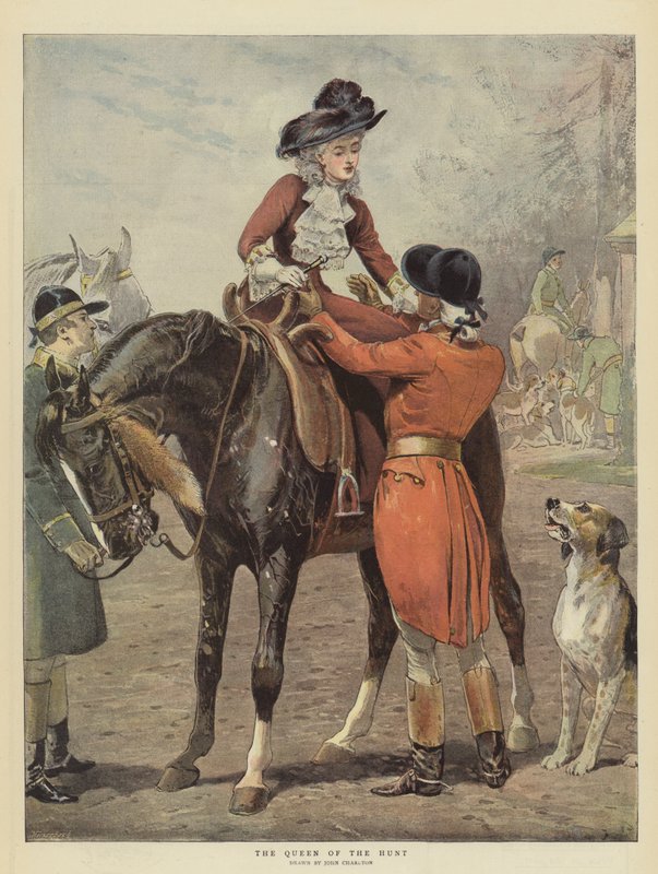 La Reine de la Chasse (chromolithographie) - John Charlton
