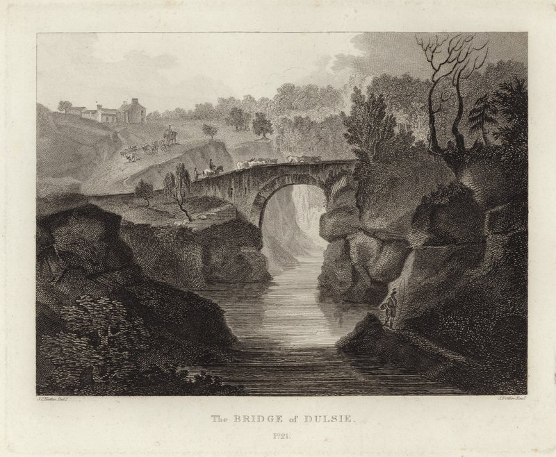 Le pont de Dulsie - John Claude Nattes