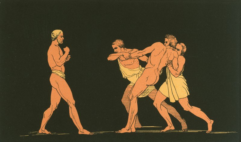Ulysse se préparant à combattre Irus - John Flaxman
