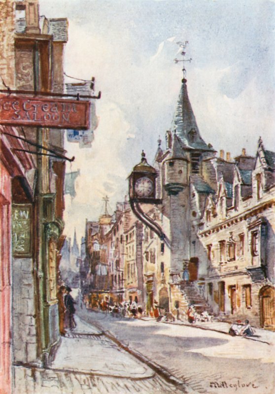 Le Canongate Tolbooth, vue vers l