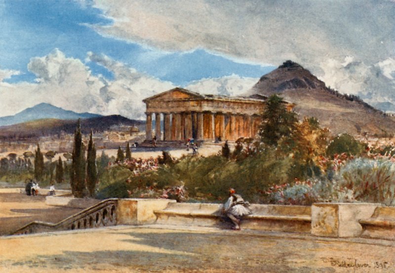 Le temple de Thésée vu du sud-ouest - John Fulleylove