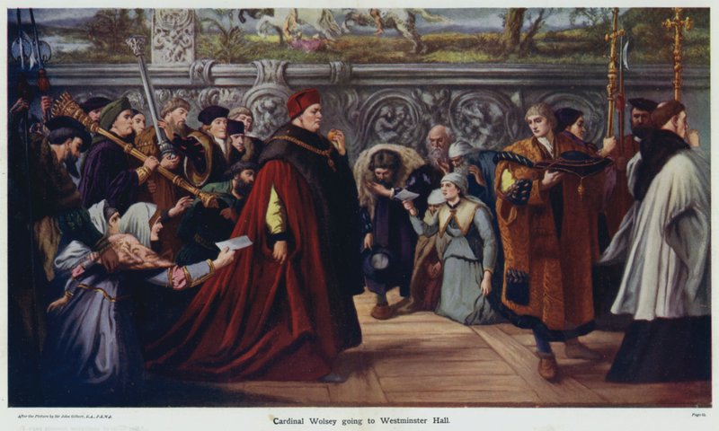 Le Cardinal Wolsey se rendant à Westminster Hall - John Gilbert