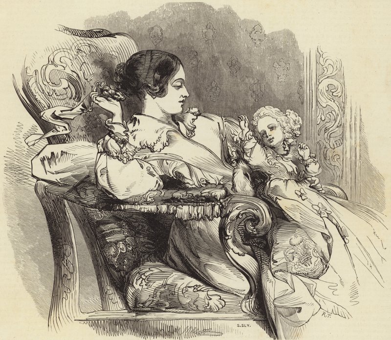 La Reine et le Prince de Galles - John Gilbert