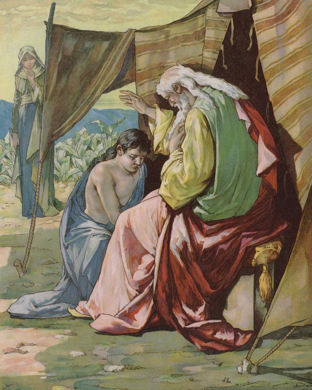 Isaac bénissant Jacob - John Lawson