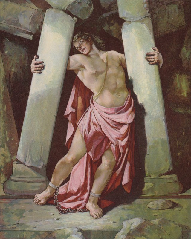Samson brisant les piliers - John Lawson