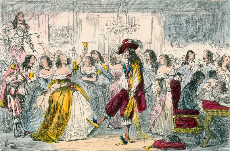 Soirée, époque de Charles II - John Leech