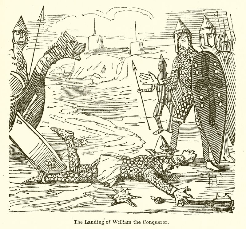 Le débarquement de Guillaume le Conquérant - John Leech