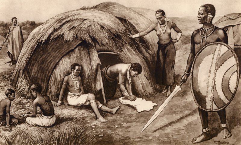 Famille indigène au Kenya - John Macfarlane