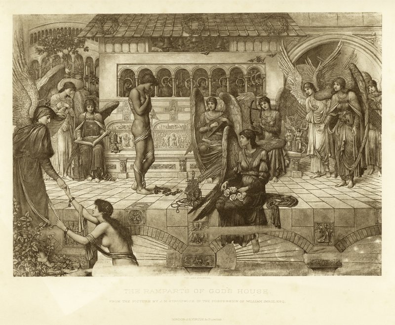 Les remparts de la maison de Dieu - John Melhuish Strudwick