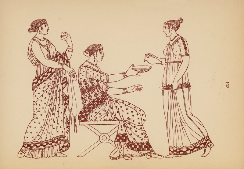 Costume féminin grec ancien - John Moyr Smith
