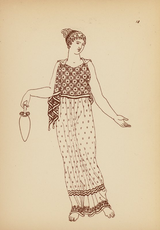 Costume féminin grec ancien - John Moyr Smith