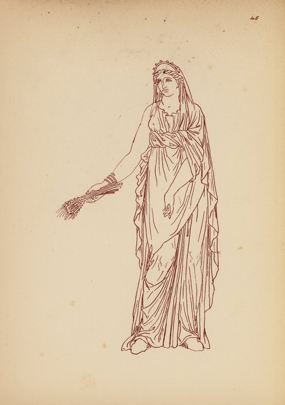 Costume féminin grec ancien - John Moyr Smith