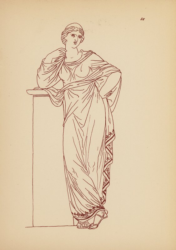 Costume féminin grec ancien - John Moyr Smith