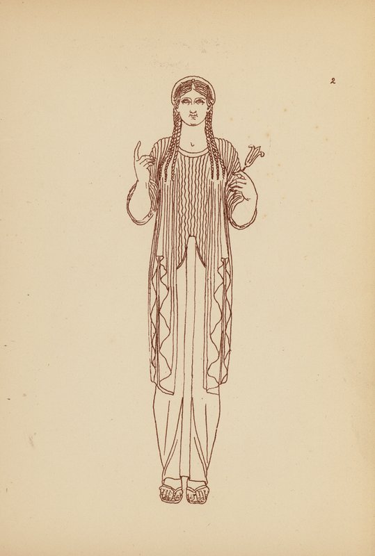 Costume féminin grec ancien - John Moyr Smith