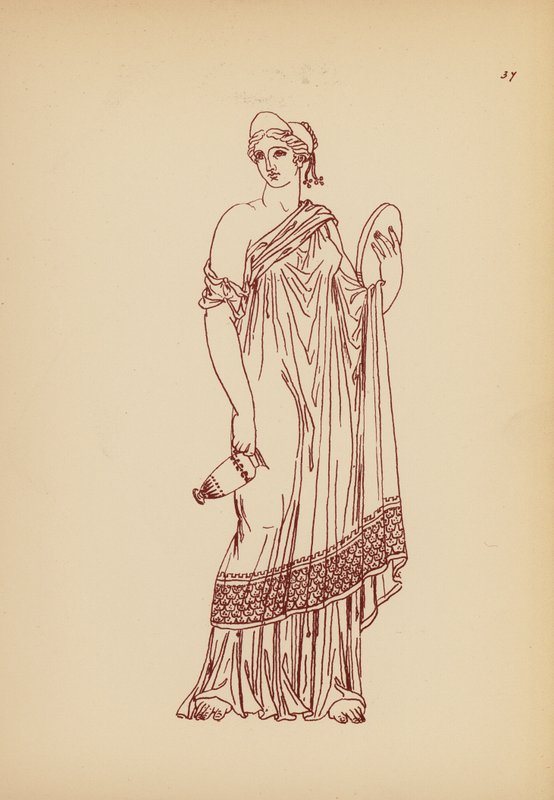 Costume féminin grec ancien - John Moyr Smith
