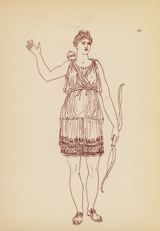 Costume féminin grec ancien - John Moyr Smith