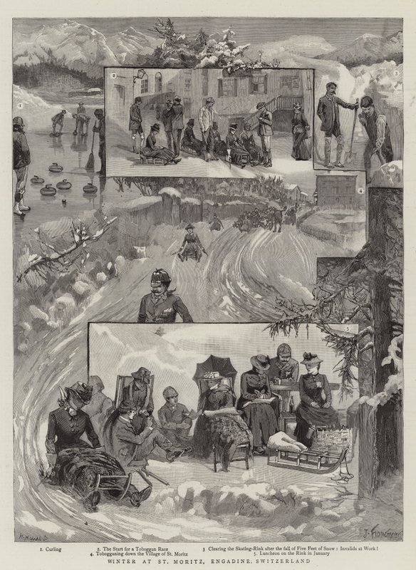 Hiver à Saint-Moritz, Engadine, Suisse - Joseph Finnemore