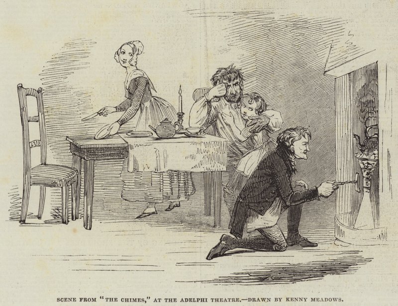 Scène de The Chimes, au théâtre Adelphi - Joseph Kenny Meadows