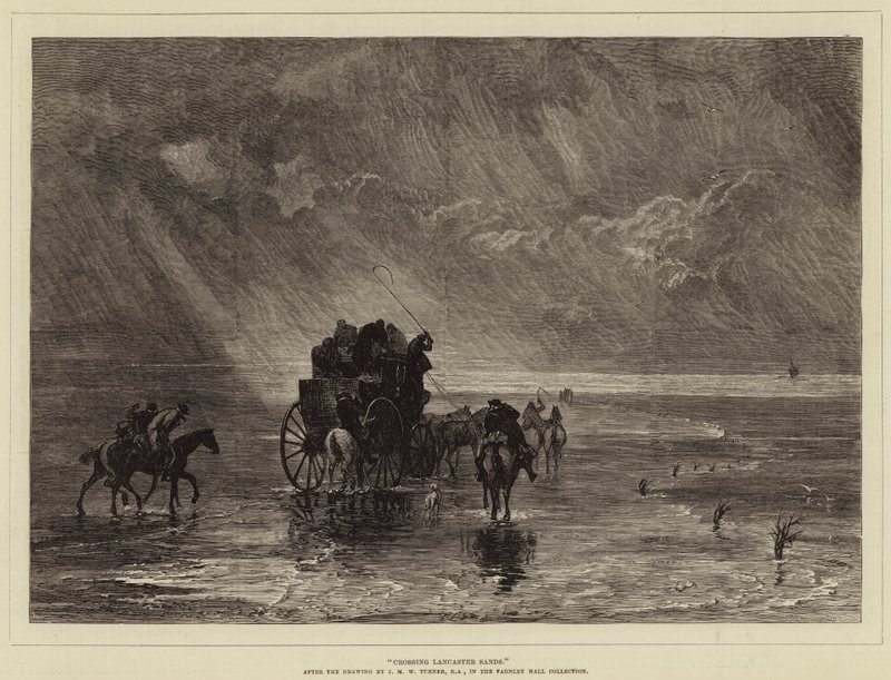 Traversée des sables de Lancaster - Joseph Mallord William Turner