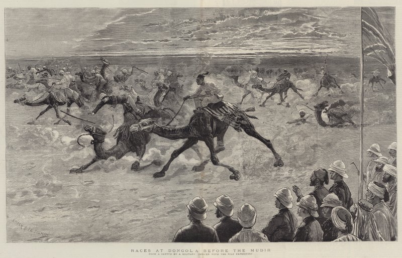 Courses à Dongola devant le Mudir - Joseph Nash
