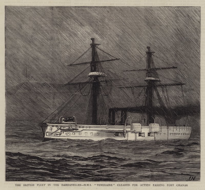 La flotte britannique dans les Dardanelles - Joseph Nash