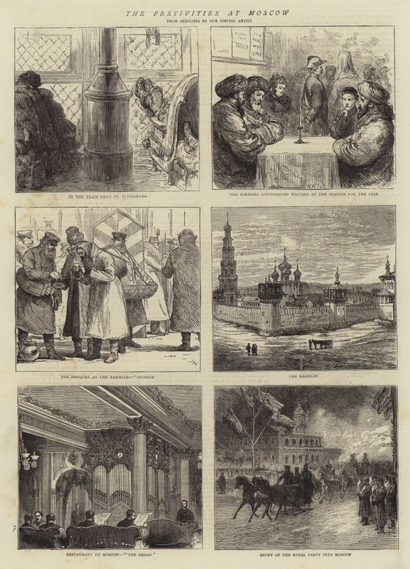 Les festivités à Moscou - Joseph Nash