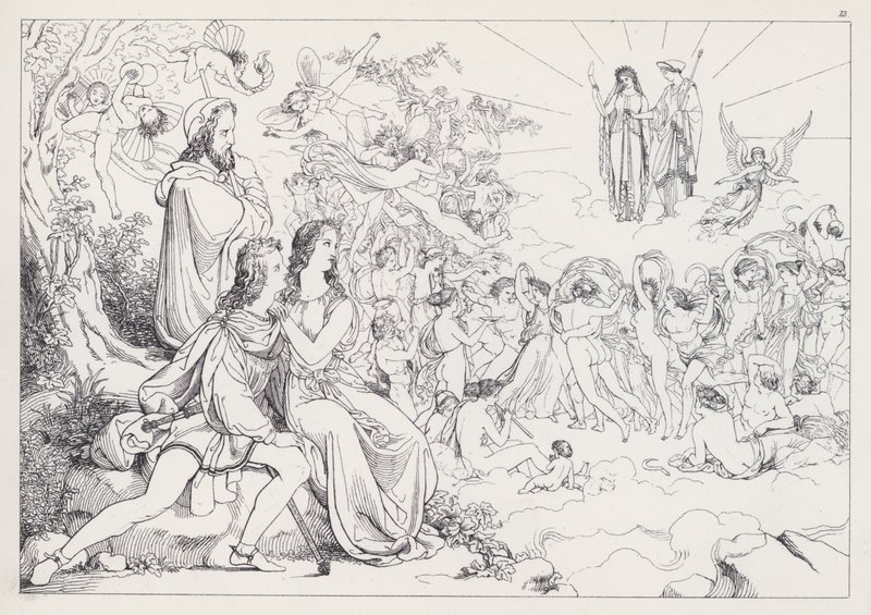 La Tempête de Shakespeare, Acte IV, Scène 1 - Joseph Noel after Paton