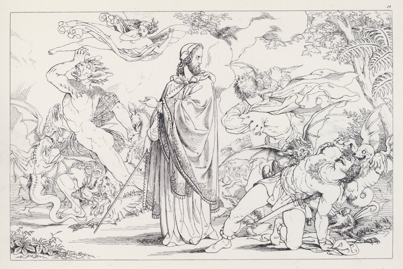 La Tempête de Shakespeare, Acte IV, Scène 1 - Joseph Noel after Paton