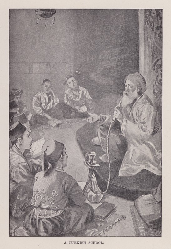 Une école turque (lithographie) - Joseph (after) Finnemore