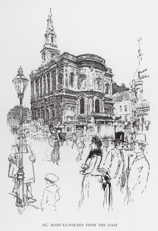 St Mary-le-Strand depuis l
