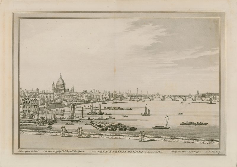 Pont de Blackfriar - Joseph Farington