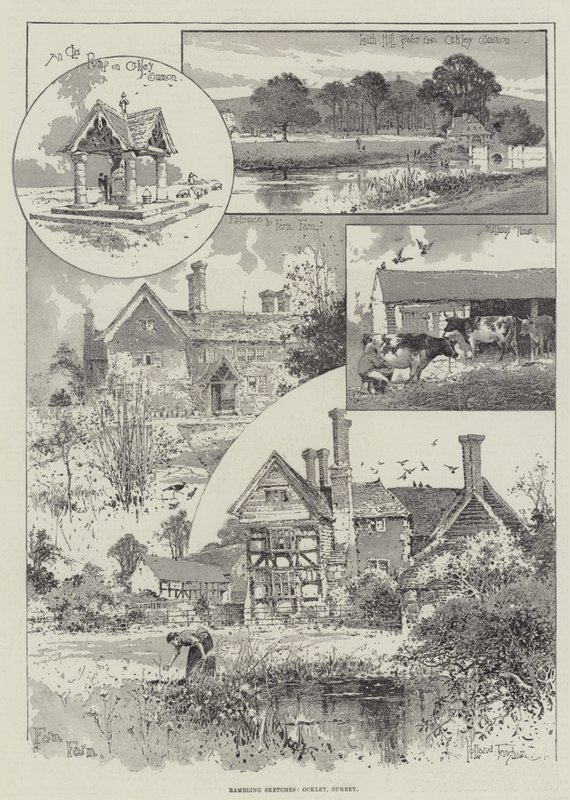 Croquis vagabonds, Ockley, Surrey - Joseph Holland Tringham